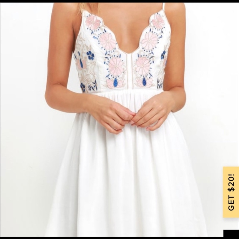 Lulu’s embroidered dress